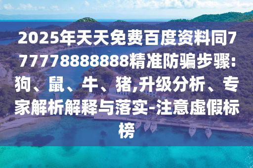 2025年天天免费百度资料同777778888888精准防骗步骤:狗、鼠、牛、猪,升级分析、专家解析解释与落实-注意虚假标榜